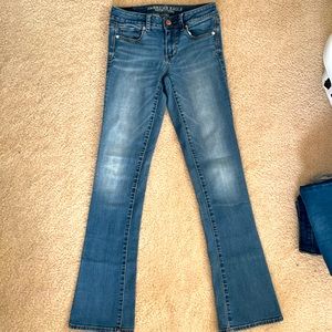 American Eagle Women's Skinny Kick Bootcut Jeans (Size 4 Long)